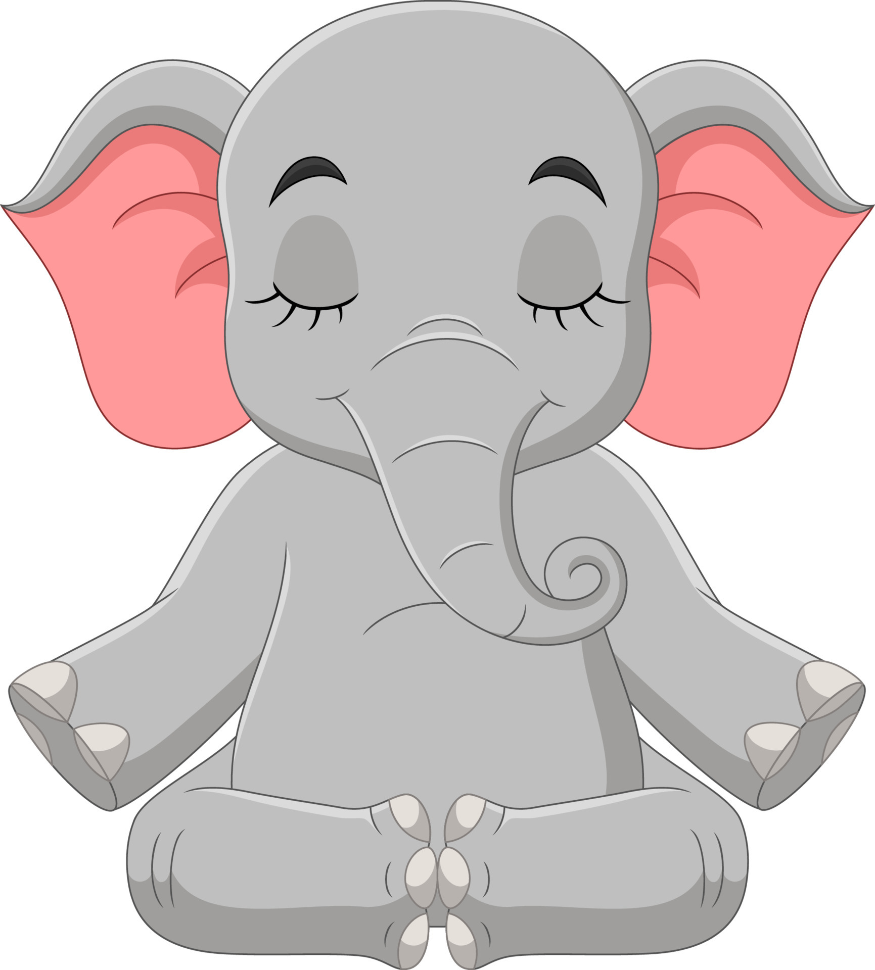 Cartoon elephant sitting and meditating 7098282 Vector Art at Vecteezy Cartoon elephant sitting and meditating 7098282 Vector Art at Vecteezy