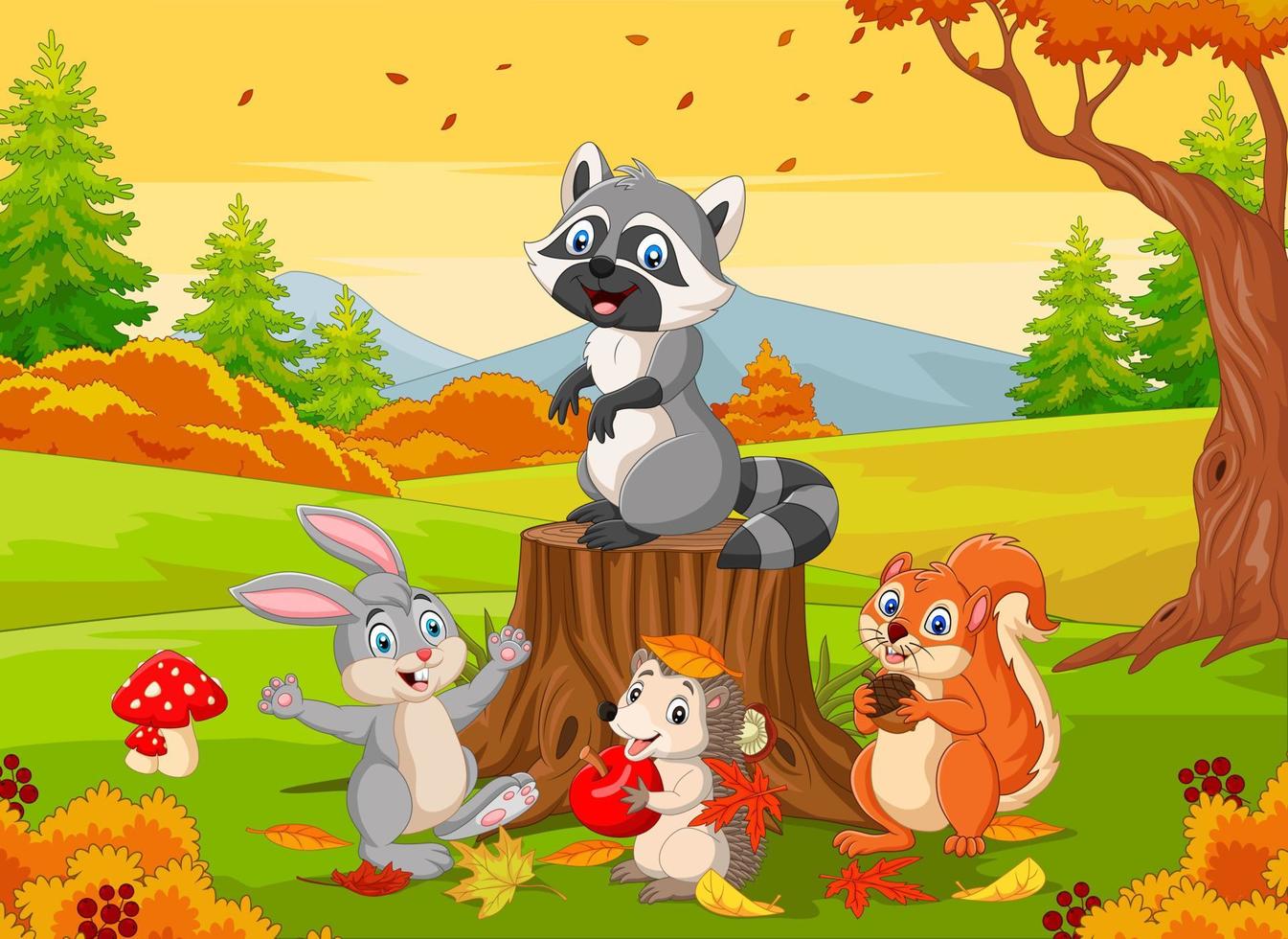 dibujos animados de animales salvajes en el bosque de otoño 7098423 Vector en Vecteezy dibujos animados de animales salvajes en el bosque de otoño 7098423 Vector en Vecteezy