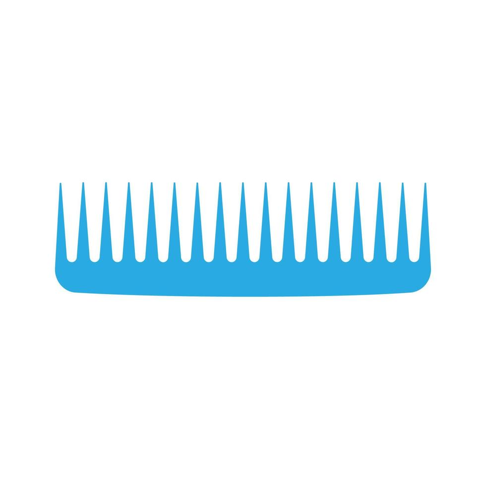Comb hair vector icon isolated illustration style brush. Barber female salon care beauty