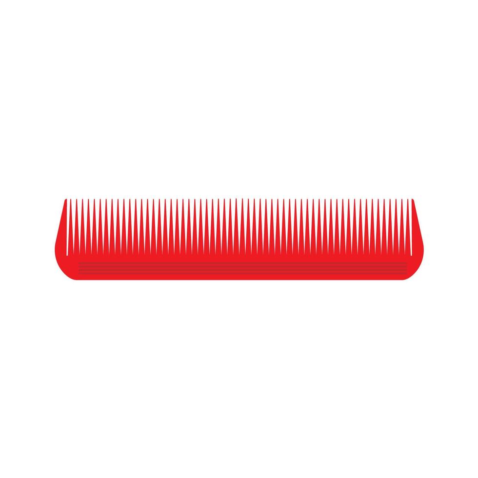 Comb hair vector icon isolated illustration style brush. Barber female salon care beauty