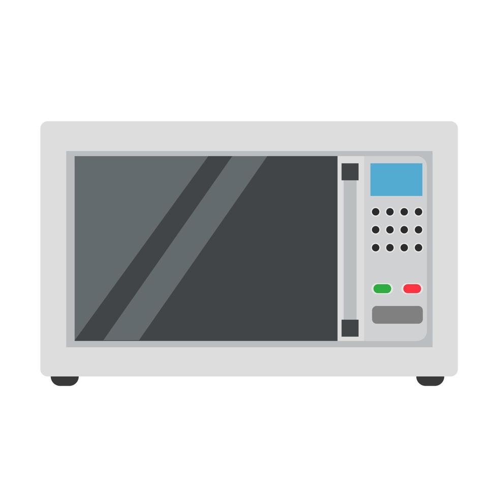 Microwave oven icon vector food cooking illustration kitchen isolated white. Symbol design equipment household