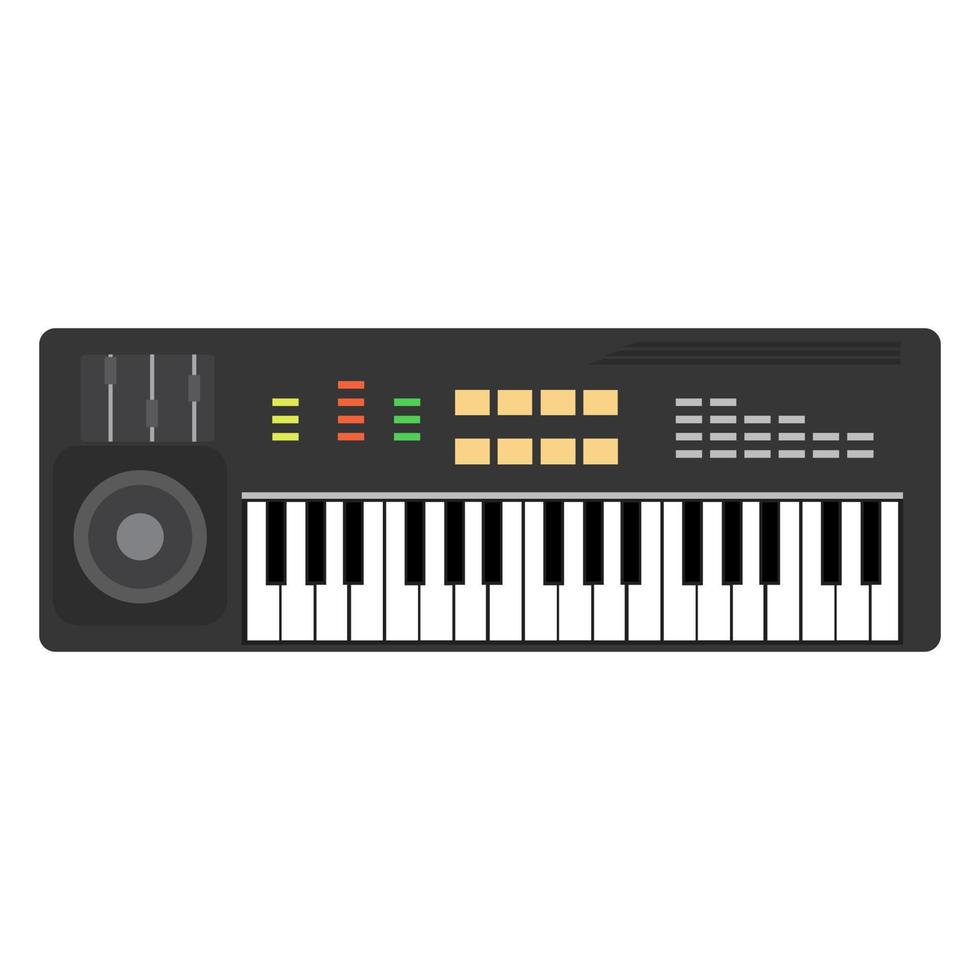 vector de teclado de piano de música. fondo musical ilustración claves jazz. cartel concierto diseño instrumento arte sonido clásico