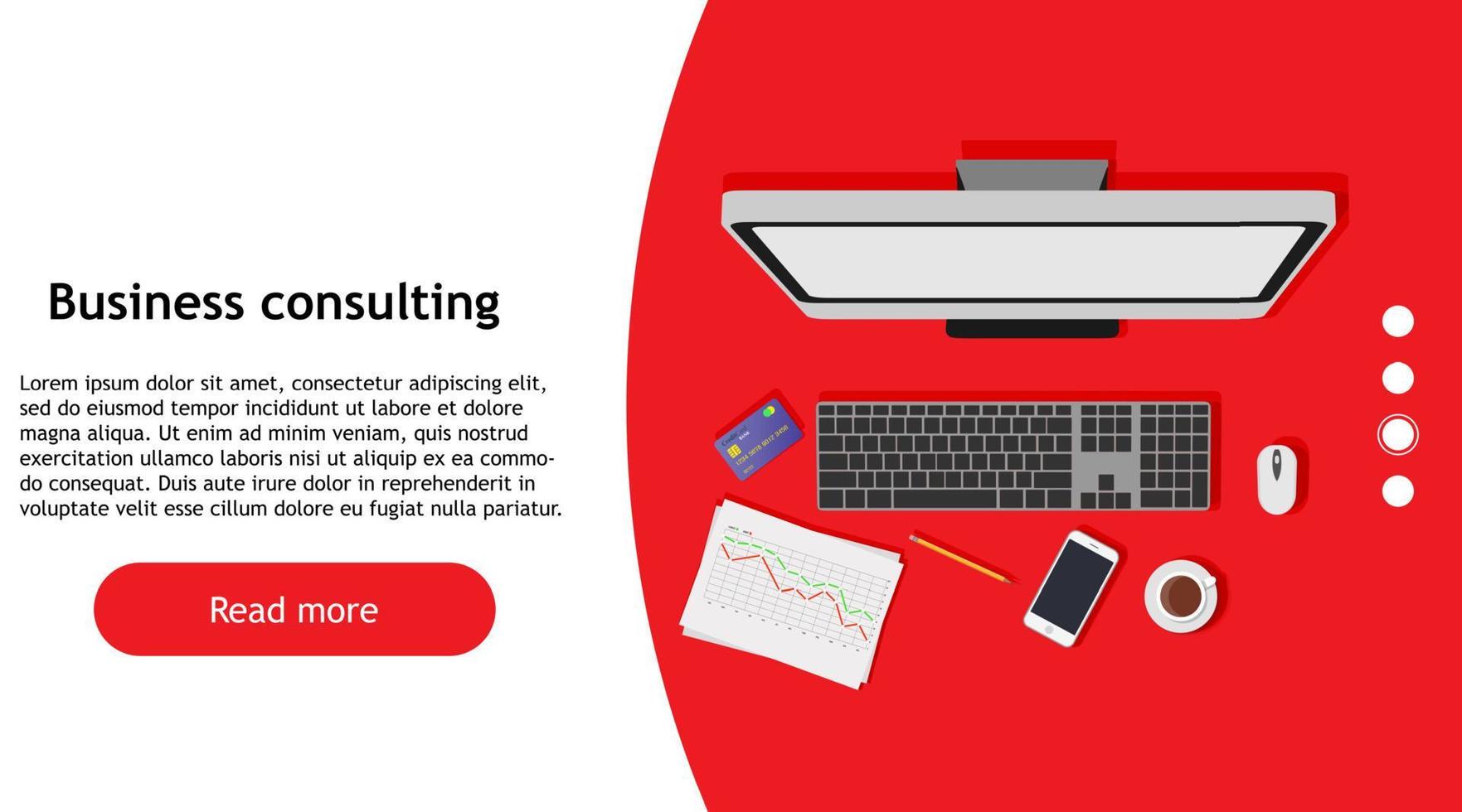 Business  marketing consultant vector report. Person office manager corporate icon strategy. Team meeting investment background banner. Flat design solution analytics budget job. Audit illustration