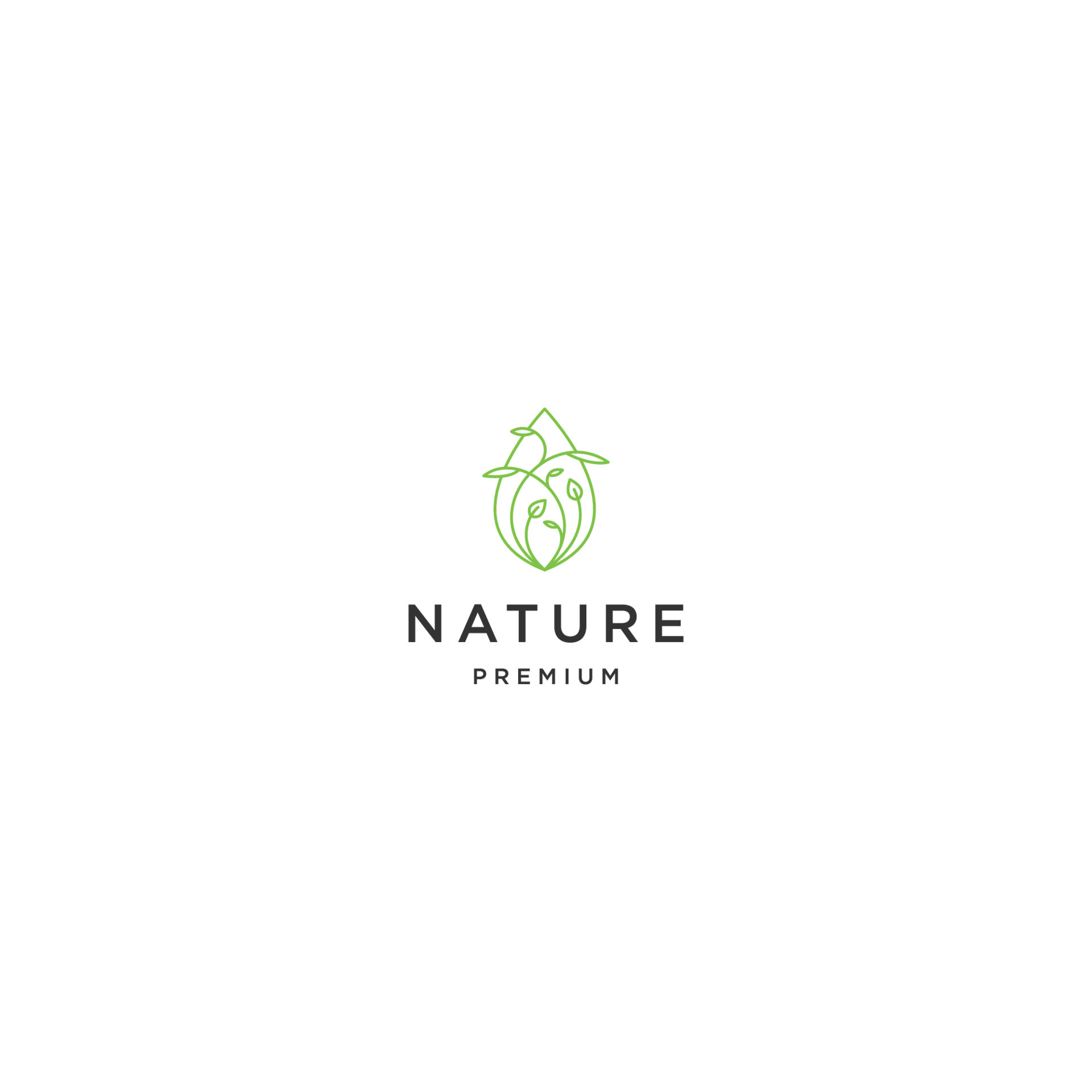 Nature flower line art logo icon design template 7098654 Vector Art at ...