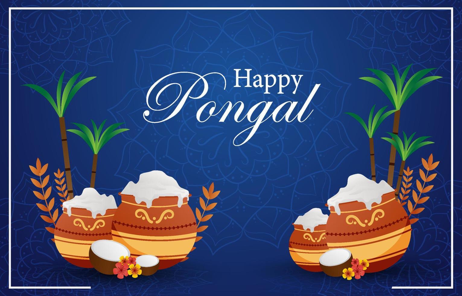 Happy Pongal Background vector