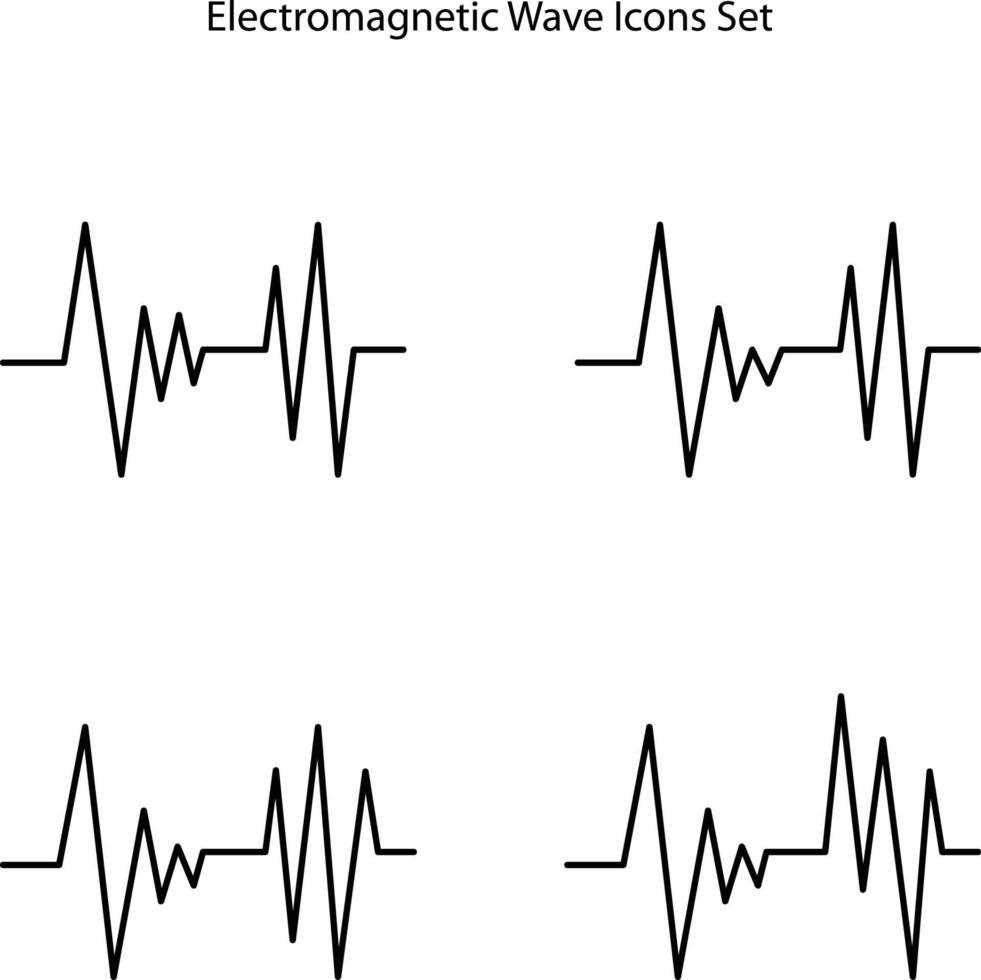 Flat illustration of radiation wave device vector icon