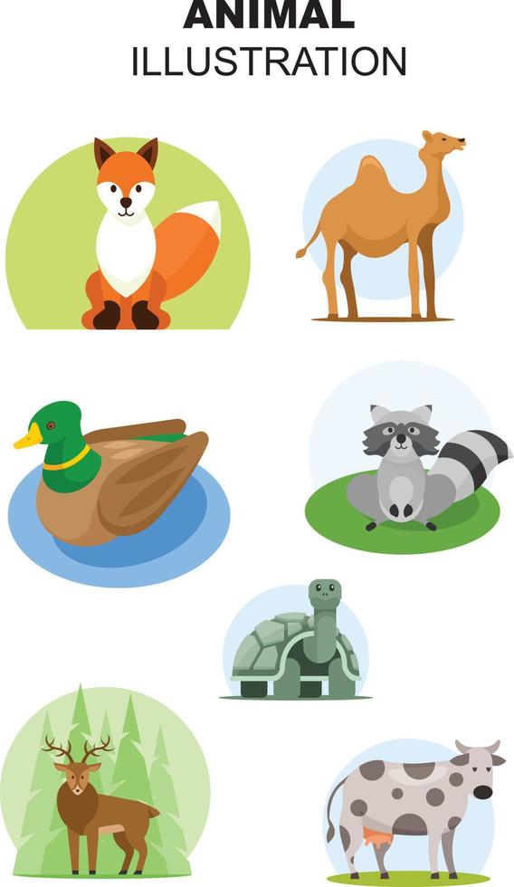 ANIMAL ILLUSTRATION DESIGN vector