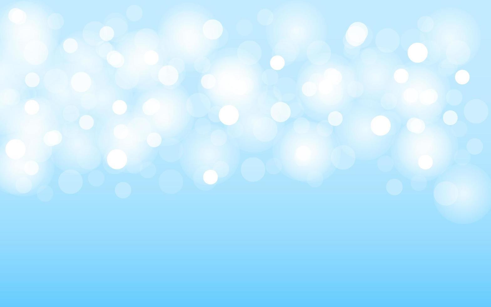 Blue bokeh light effect background design. Vector illustration.