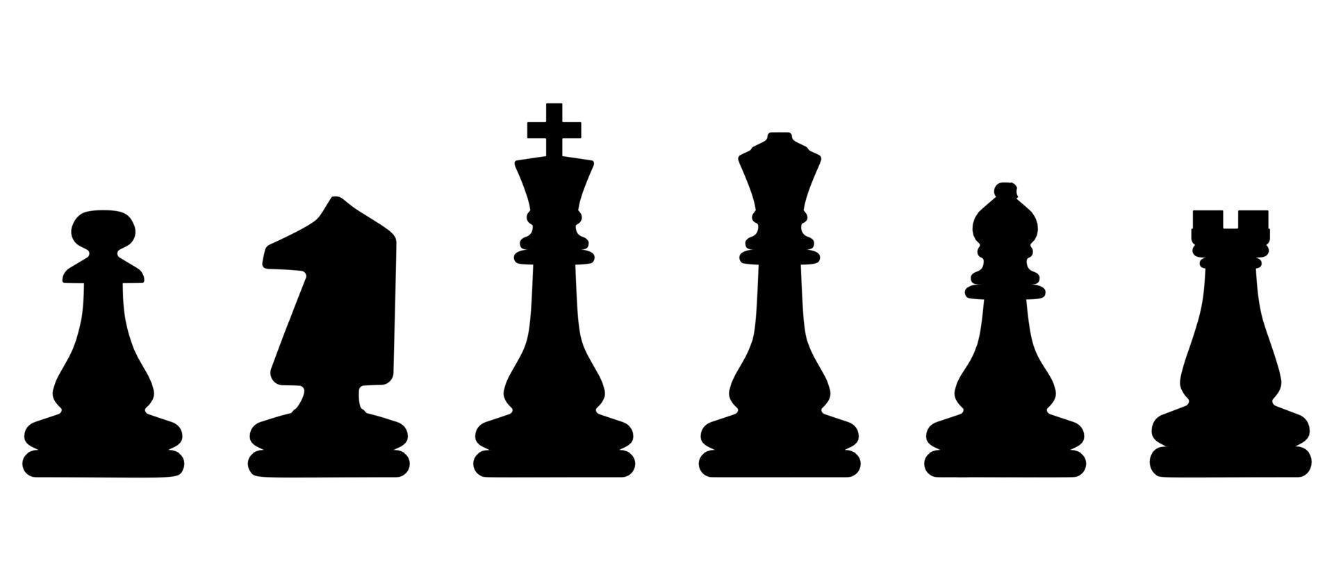 Silhouette of a knight chess piece Royalty Free Vector Image