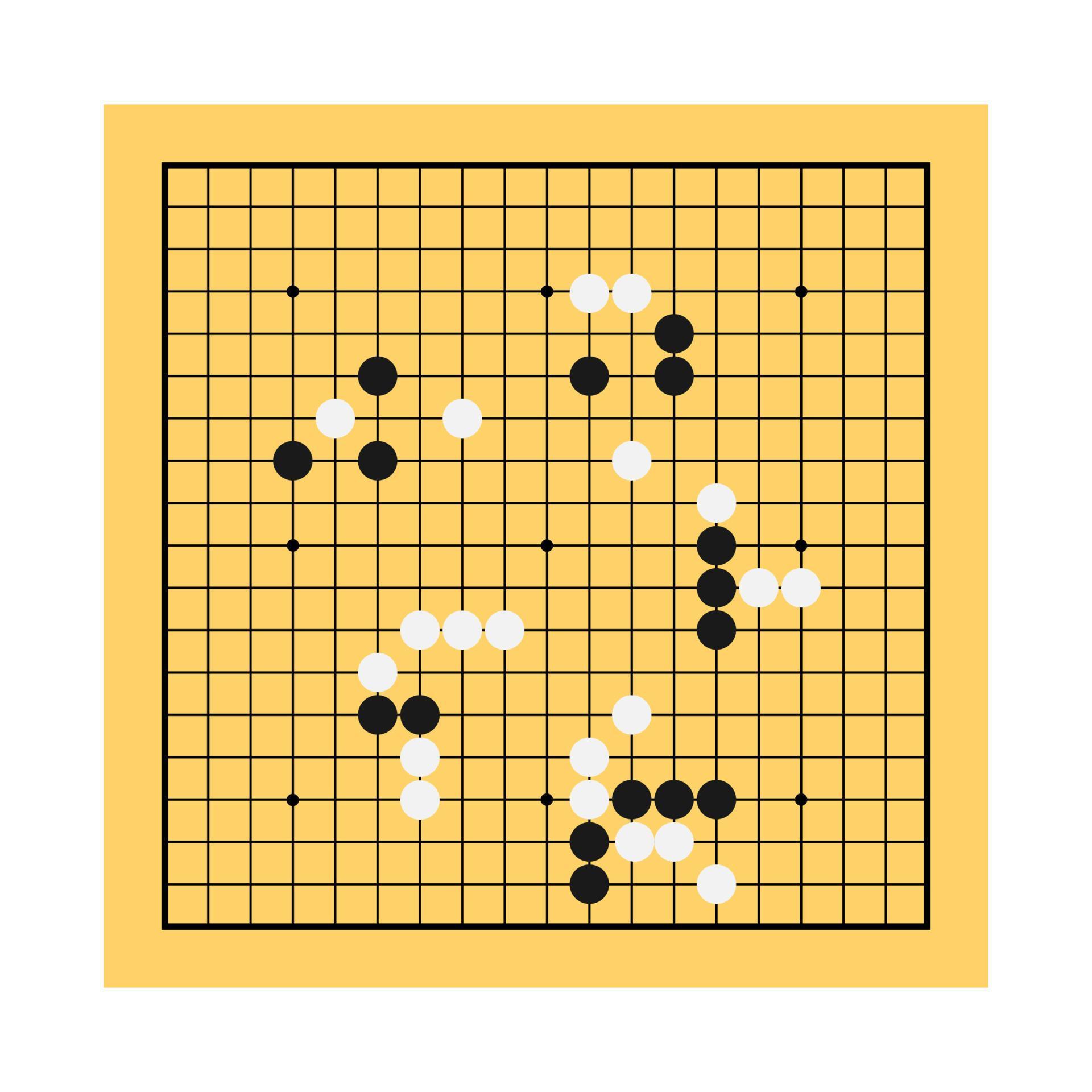 Go game board chinese vector. Play illustration China strategy 7099173