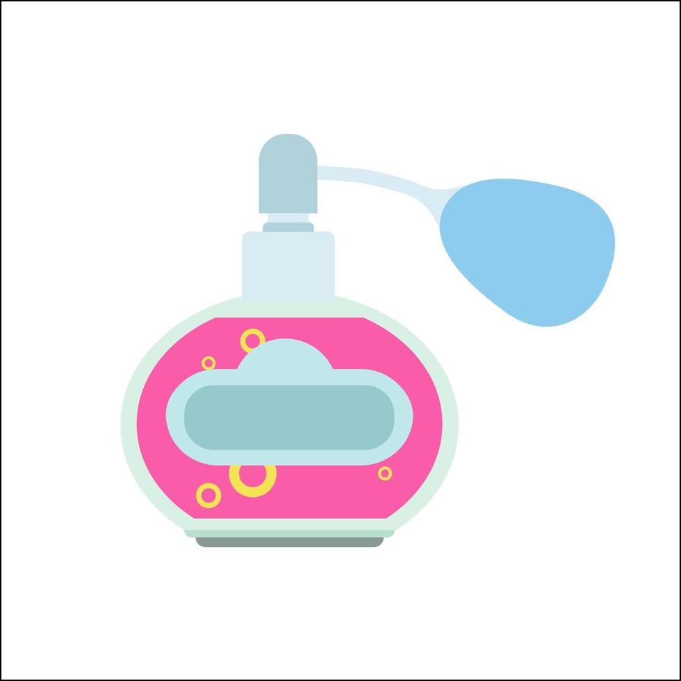 Perfume bottle vector spray illustrator glass set isolated. Beauty design fragrance liquid icon cosmetic