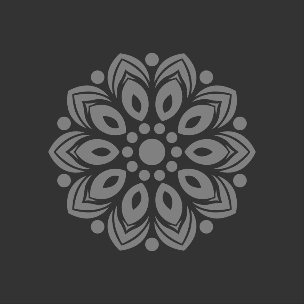 diseño de vector de arte mandala moderno con una hermosa mezcla de colores vector gratis