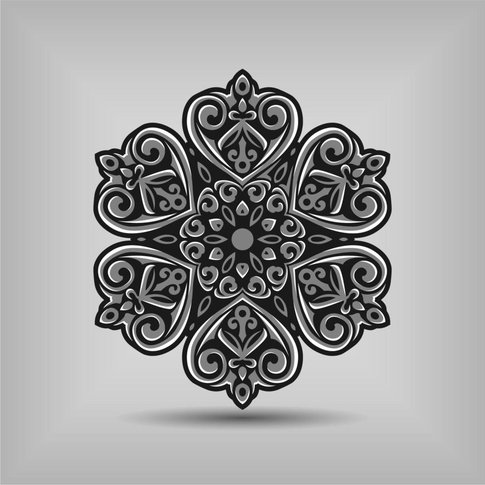 Premium mandala art vector design with a beautiful mix of colours Free Vector