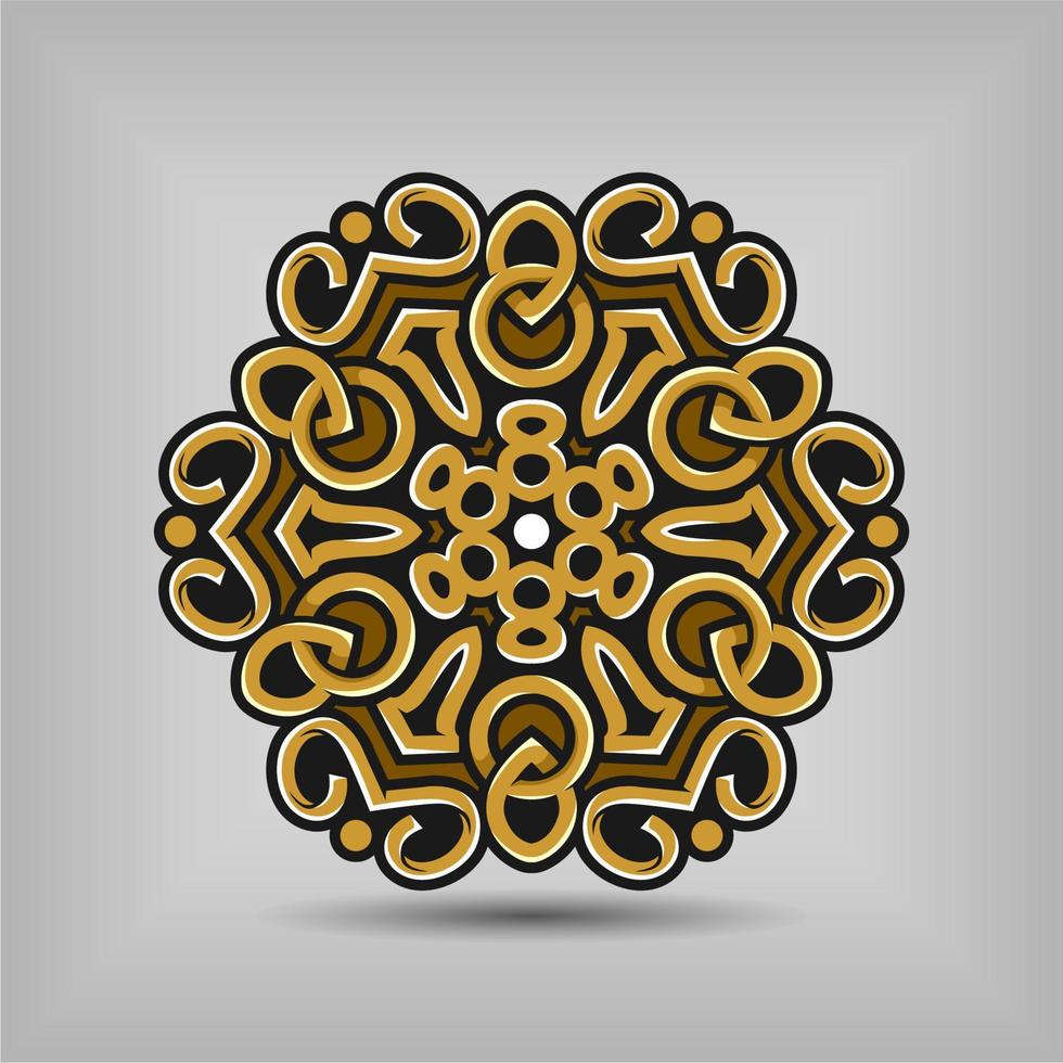 Premium mandala art vector design with a beautiful mix of colours Free Vector