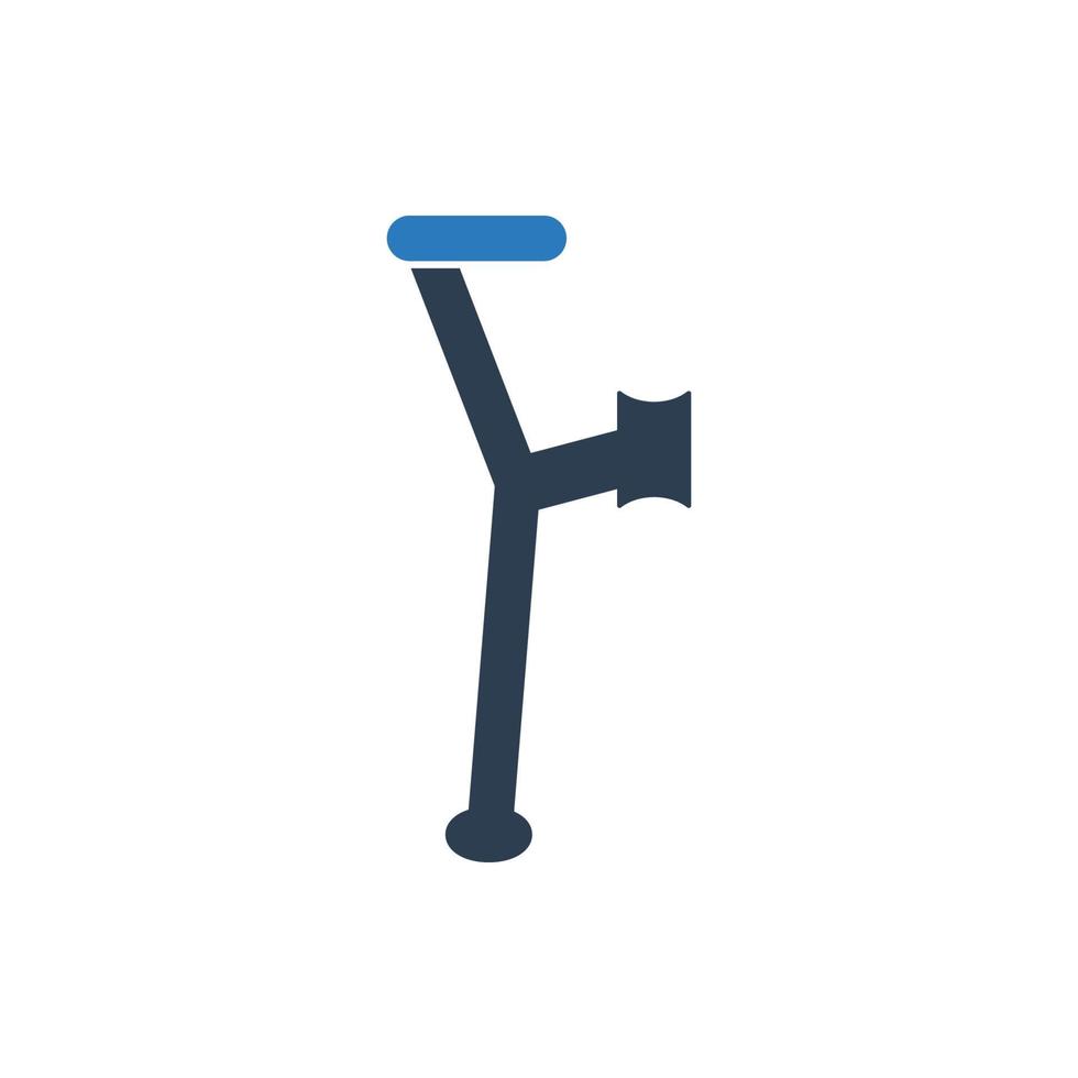 Crutches Icon Vector