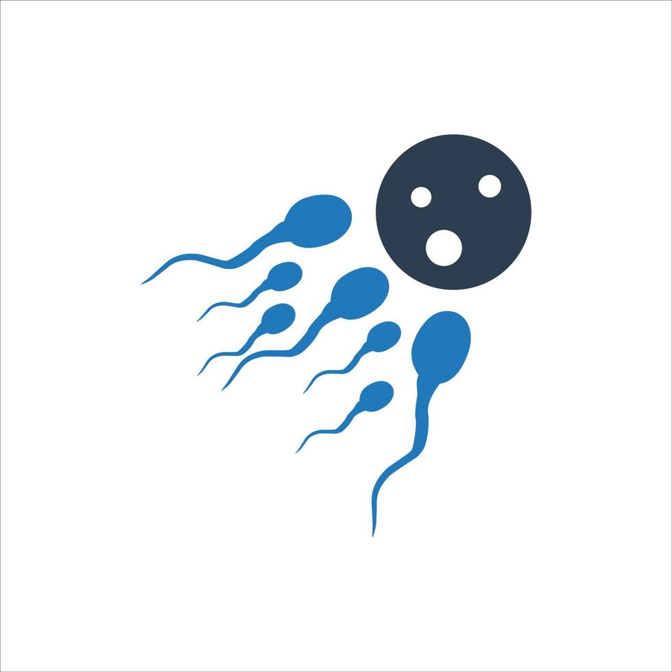 Sperm Egg Icon vector