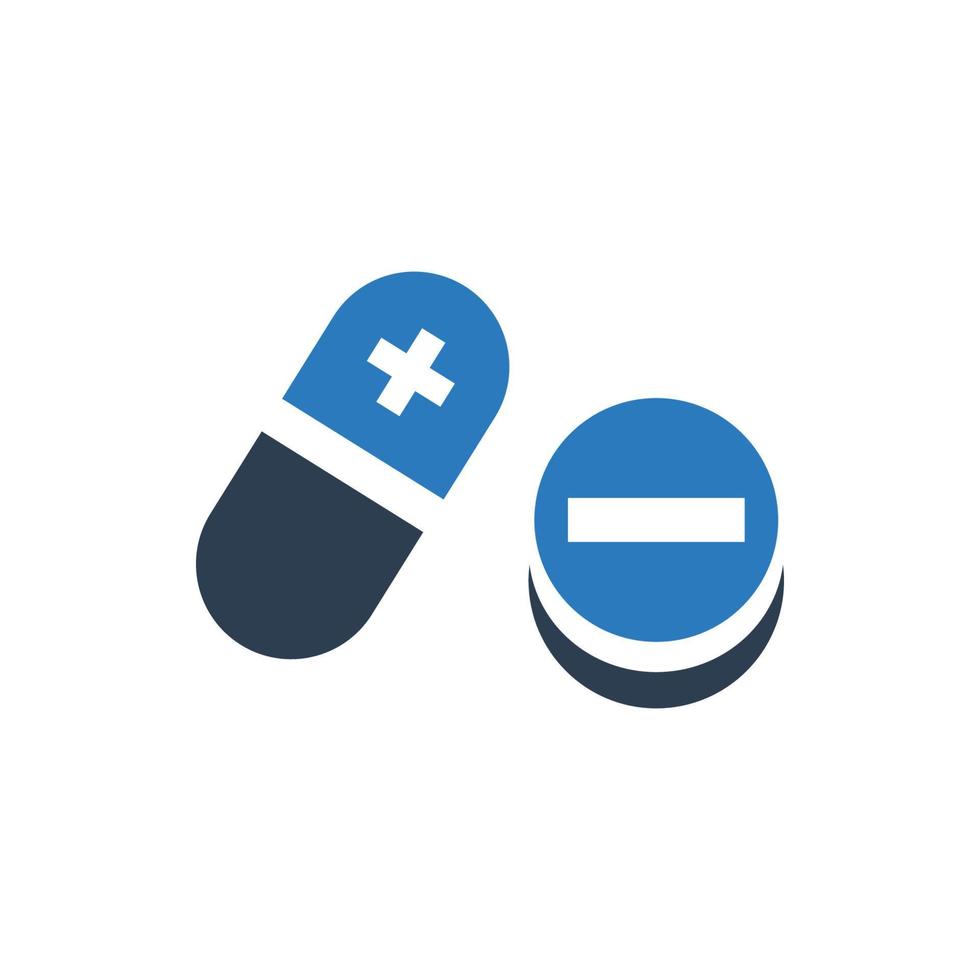 Medication Icon, Herbal Supplement Bottle Vector Icon