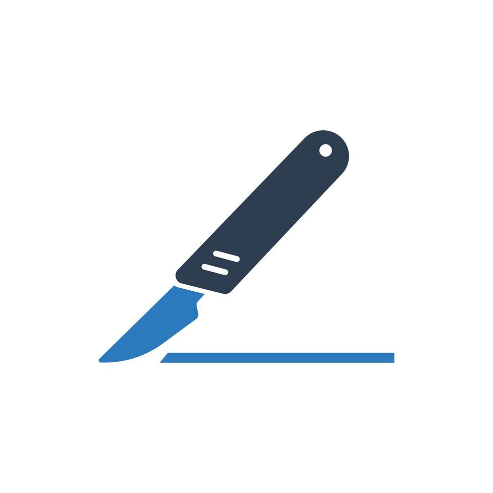 icono de cuchillo de cirugía vector