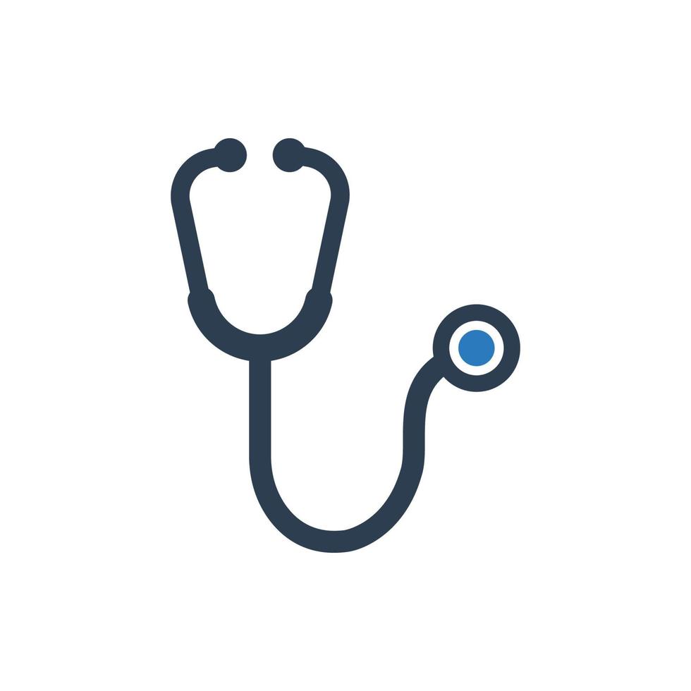 Stethoscope icon, medical stethoscope icon vector