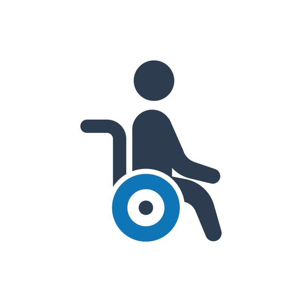 Disability Icon, Wheelchair Accessibility Handicap Icon, handicapped icon vector