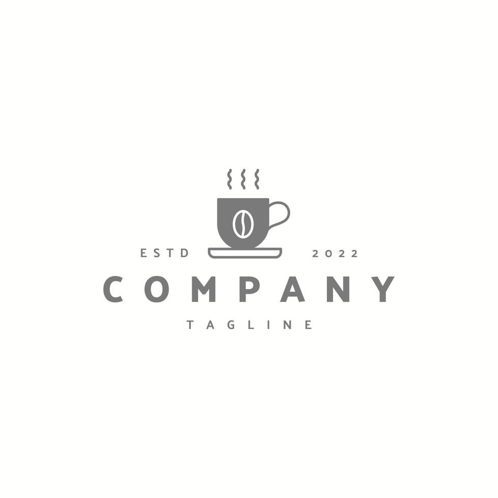 café icono signo símbolo hipster vintage logo design vector