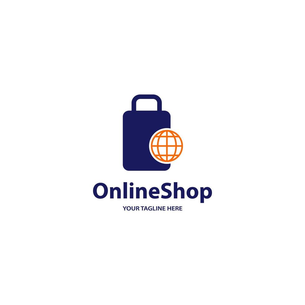 Online shop icon sign symbol logo design vector