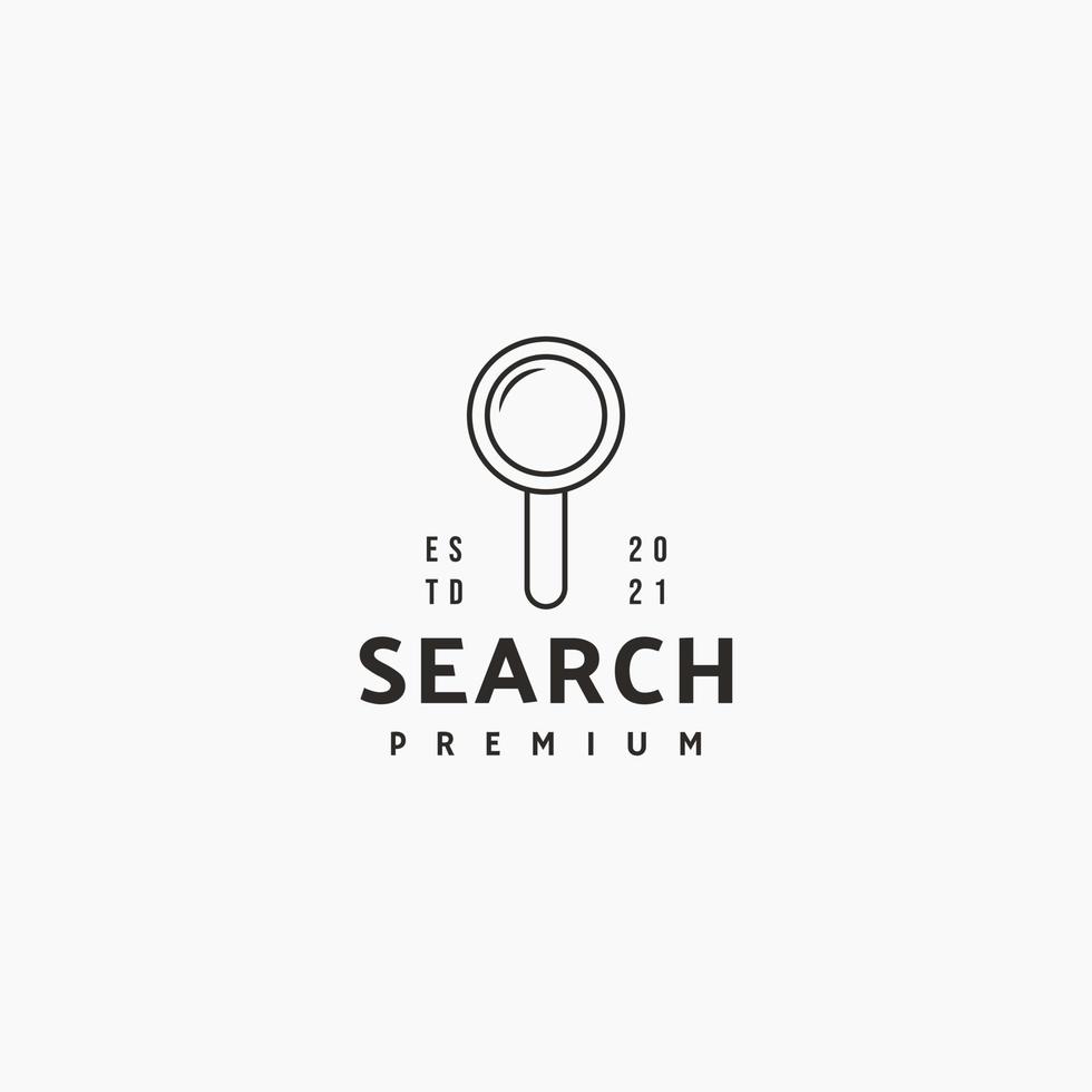 Search icon sign symbol hipster vintage logo design vector