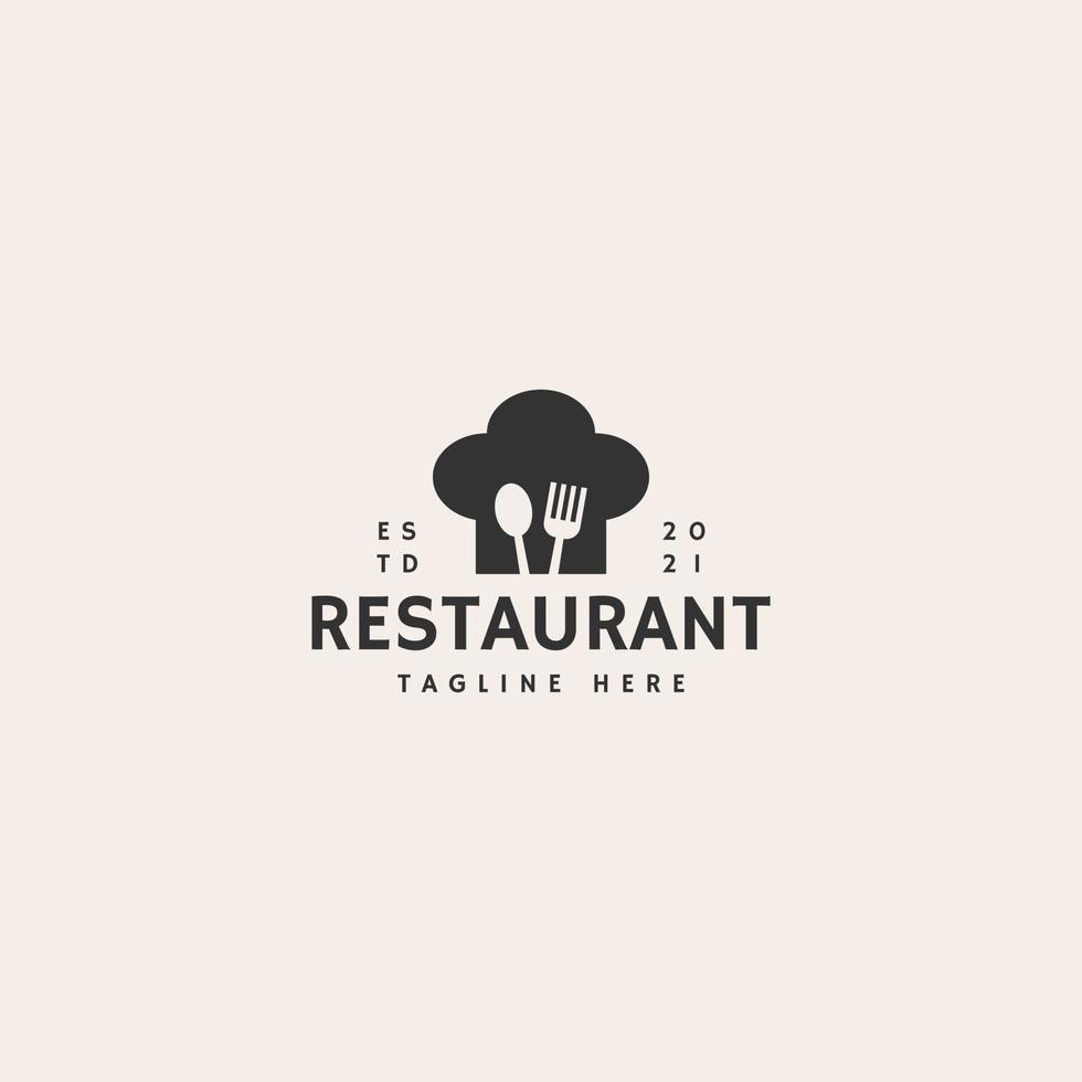 restaurante icono signo símbolo hipster vintage logo diseño vector