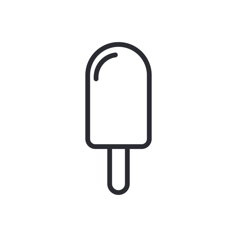 Ice cream stick icon sign symbol logo vector