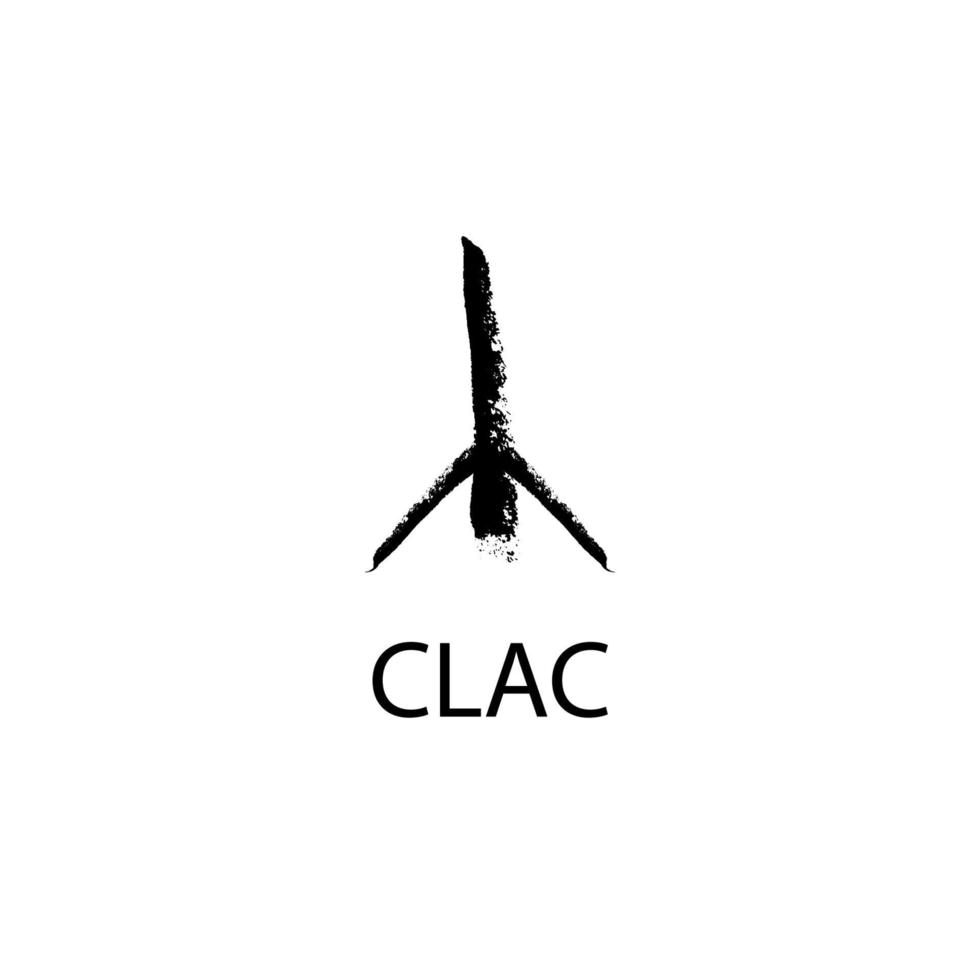 Rune Clac. Hand Drawn Wax Chalk Texture, Mystical, Esoteric, Occult, Magic Glyphs. For Game Interface. vector