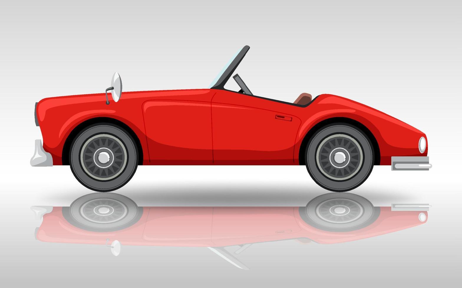 Classic car on white background vector