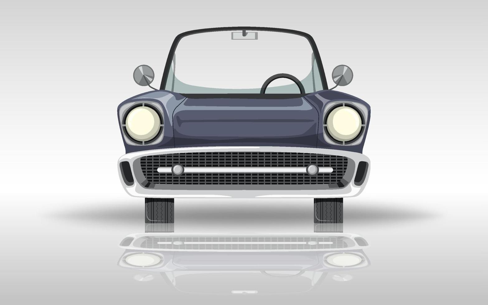 Classic car on white background vector