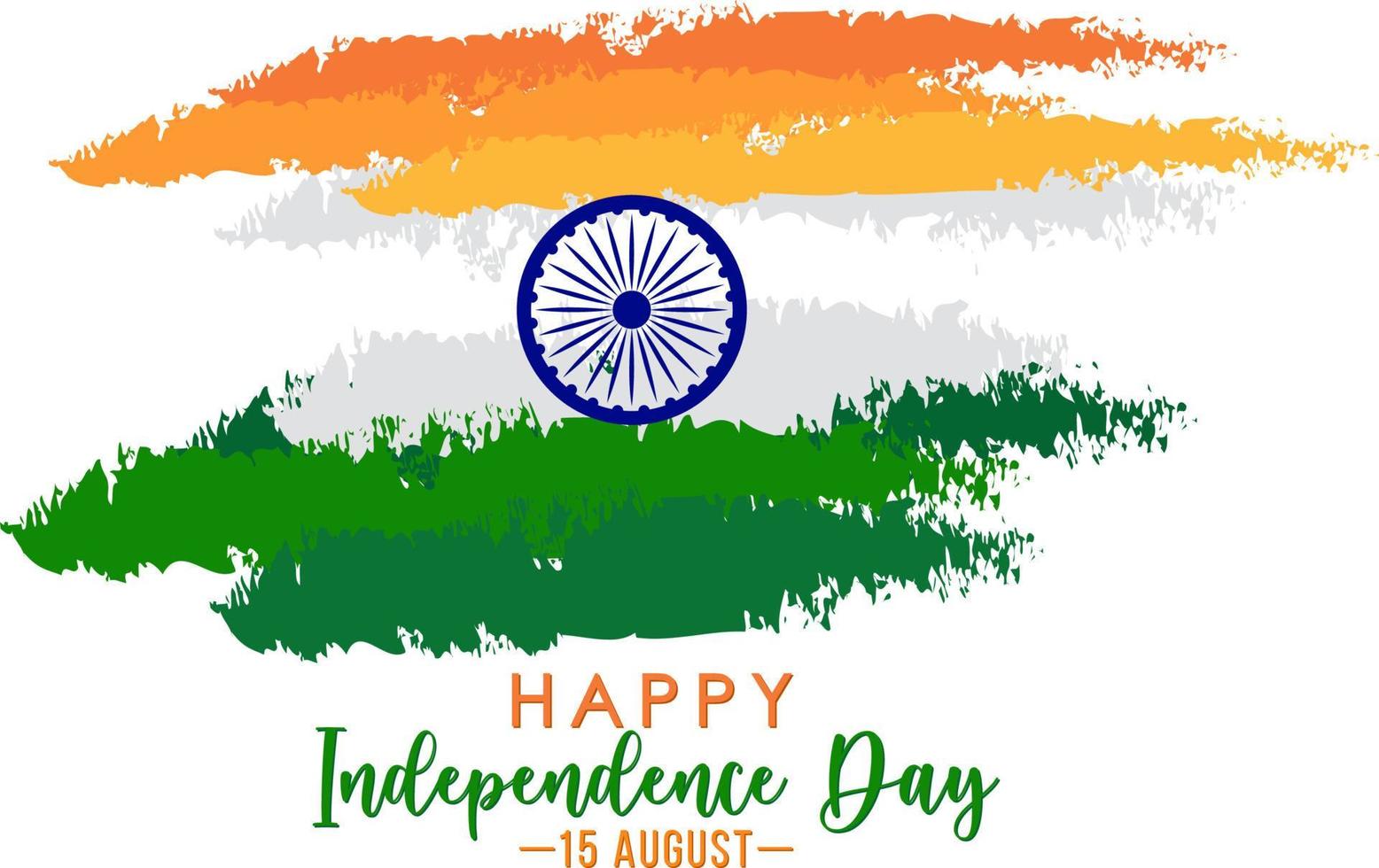 Happy India independence day vector