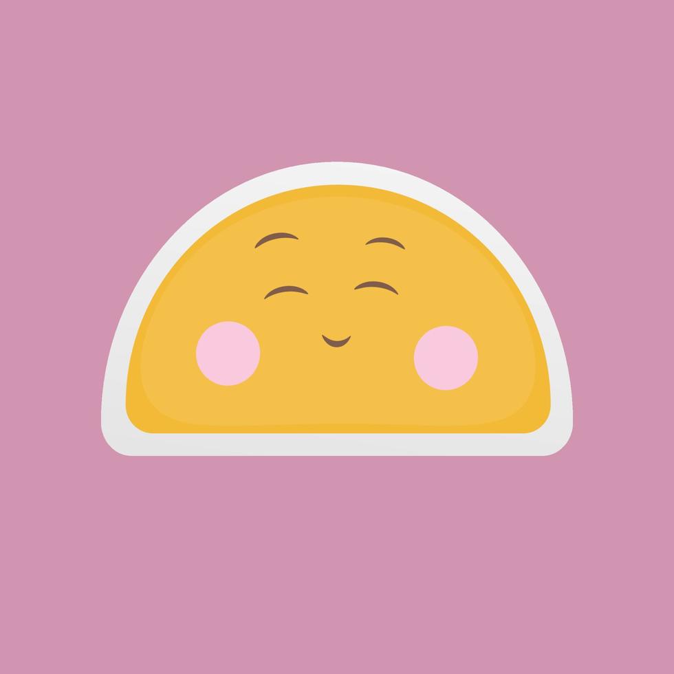 Cute emoji icon vector