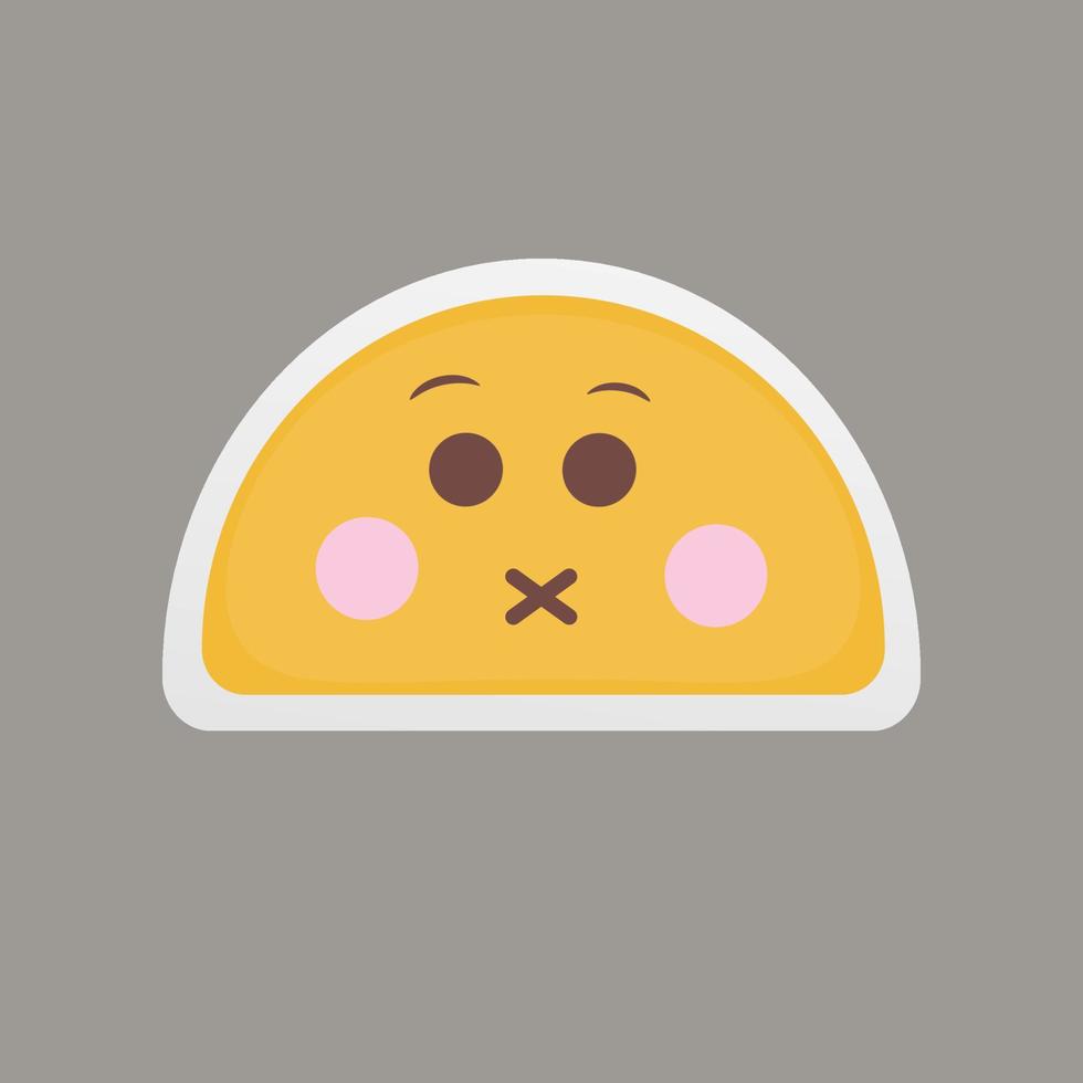 Emoji on gray background vector
