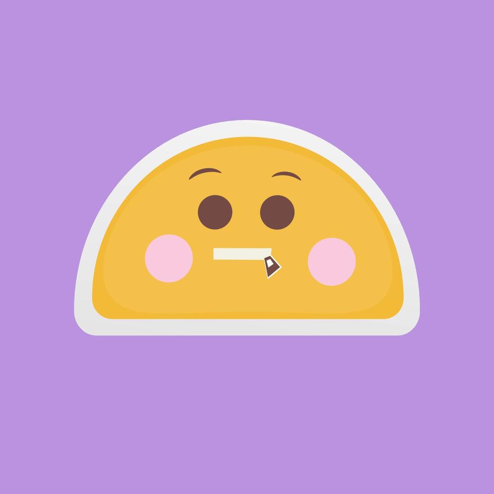 Isolated emoji icon vector