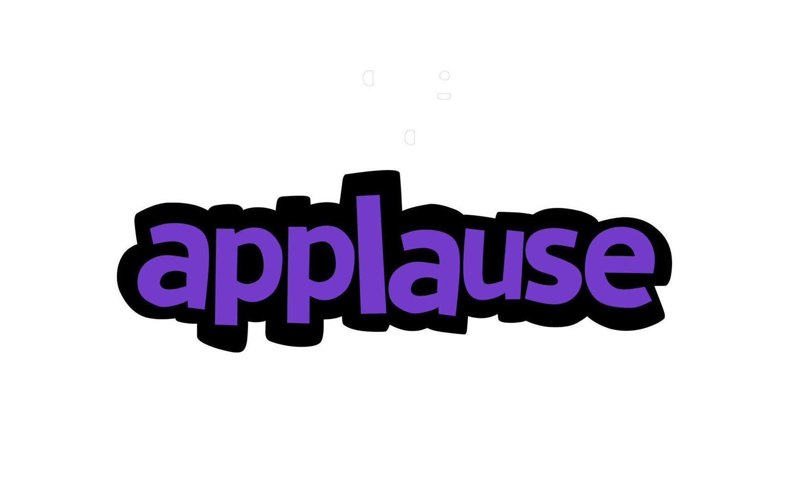 APPLAUSE writing vector design on white background