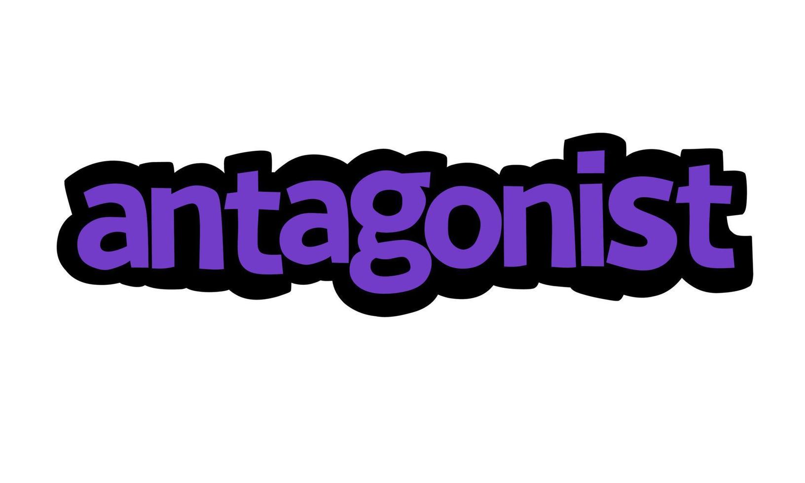 ANTAGONIST writing vector design on white background