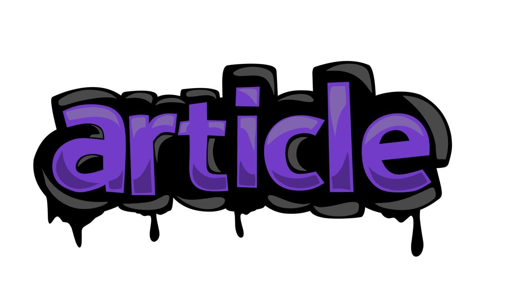 ARTICLE writing vector design on white background 7101320 Vector Art at Vecteezy