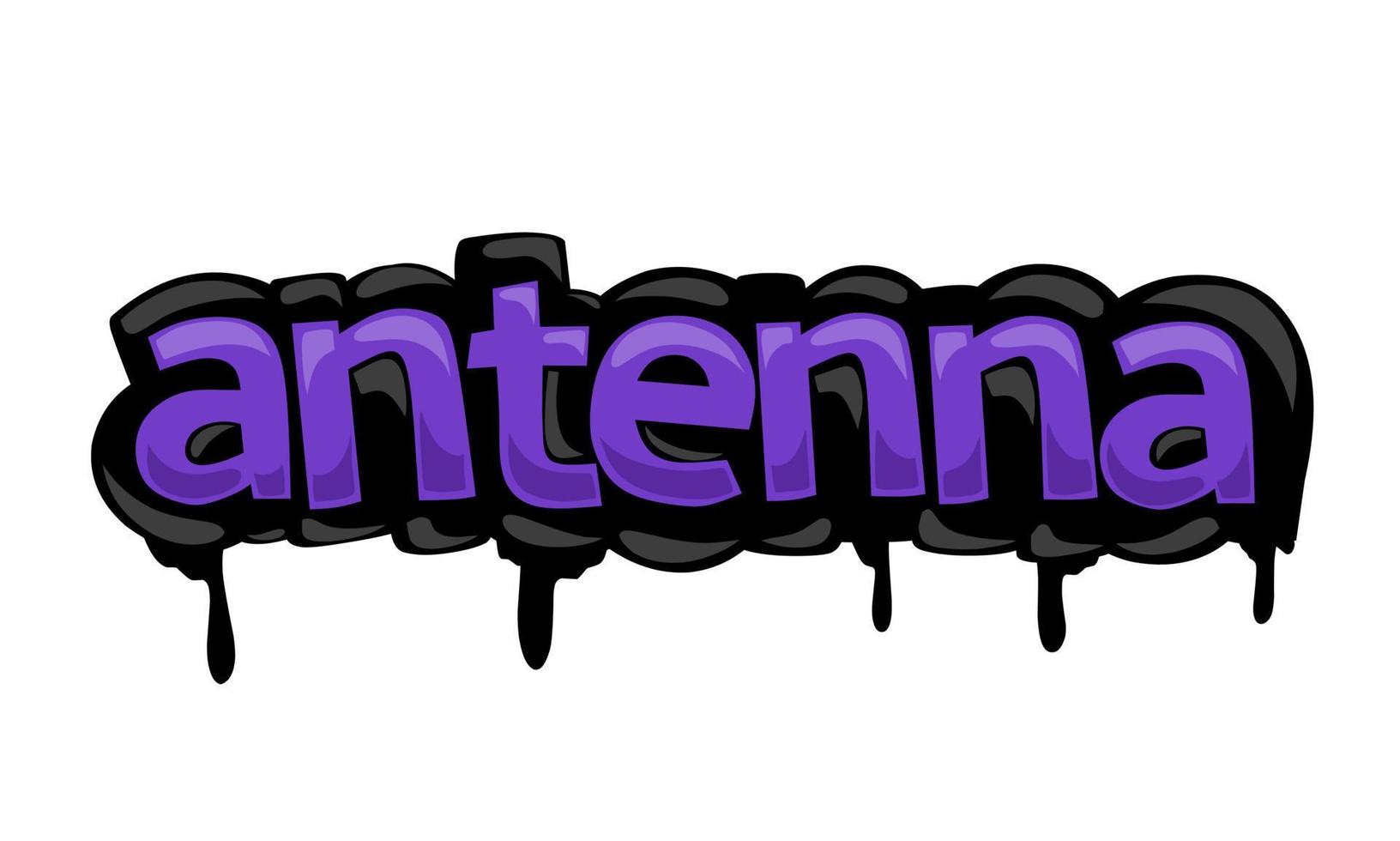 ANTENNA writing vector design on white background