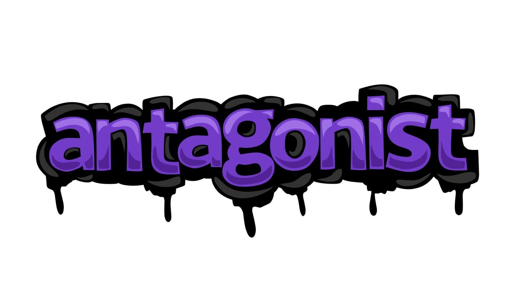 ANTAGONIST writing vector design on white background
