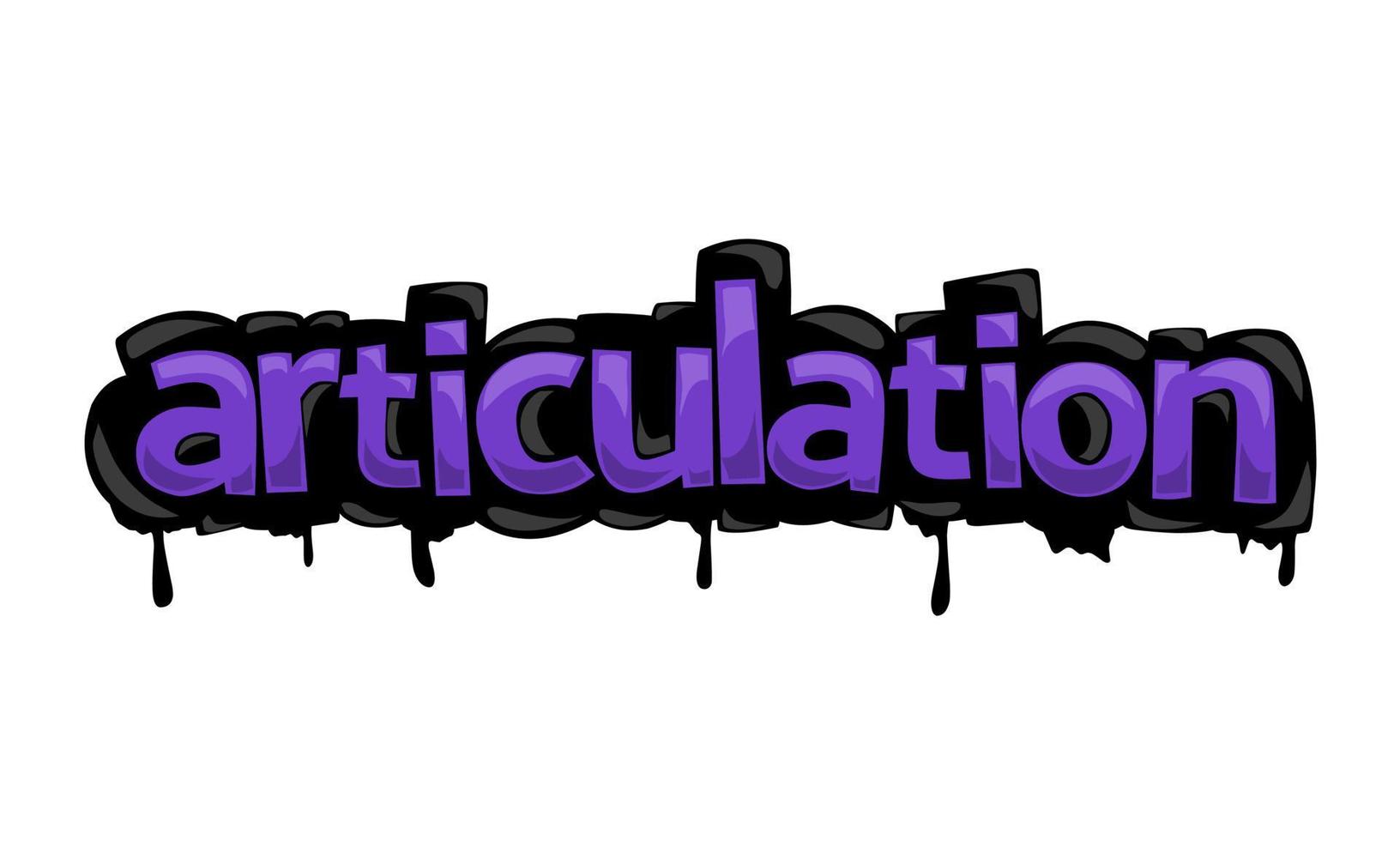 ARTICULATION writing vector design on white background