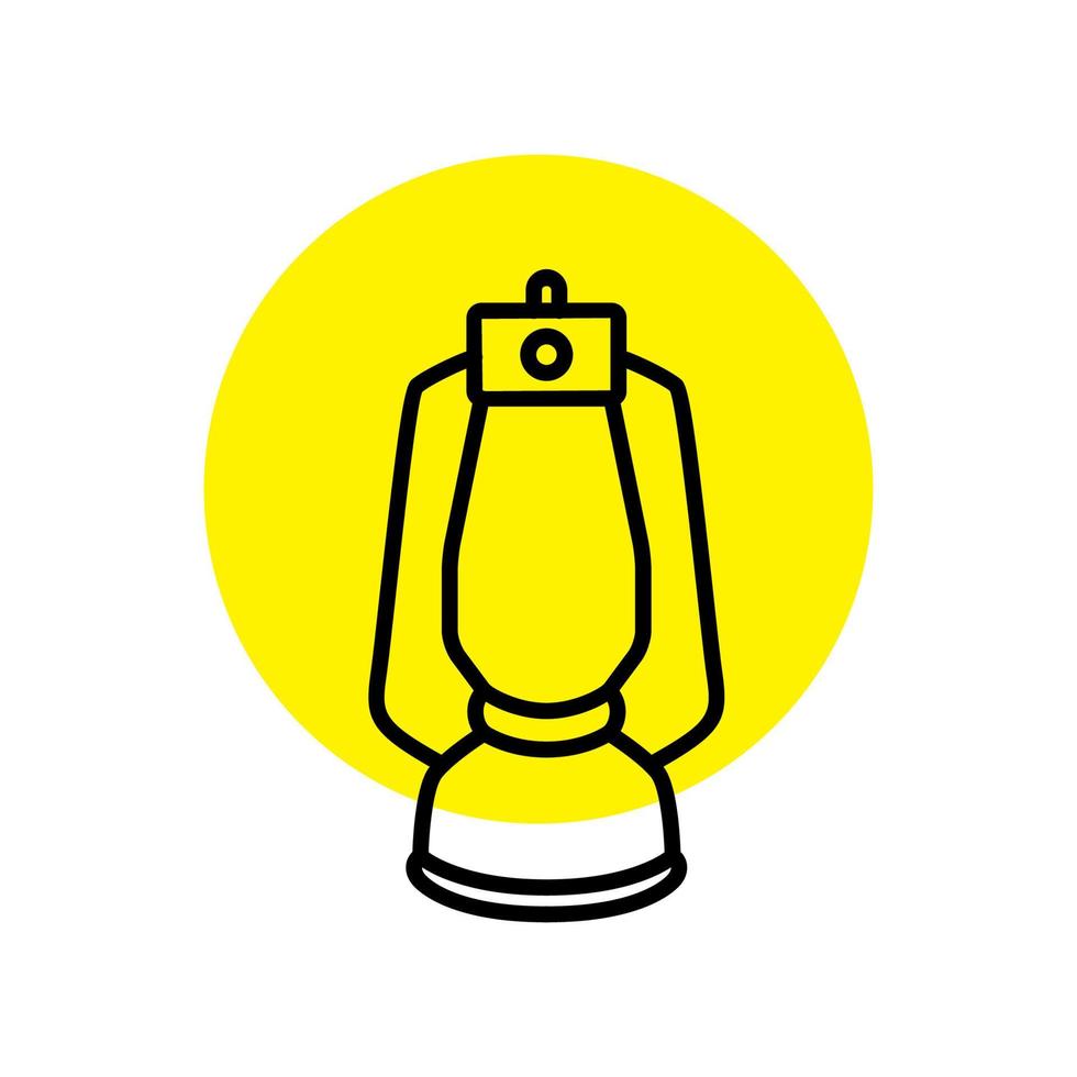 minimalist old lantern traditional logo design, vector graphic symbol icon illustration creative idea