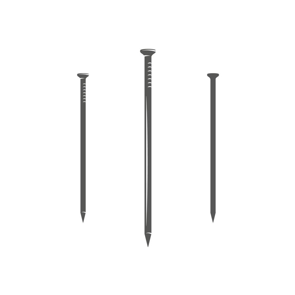 Nail isolated on white background vector