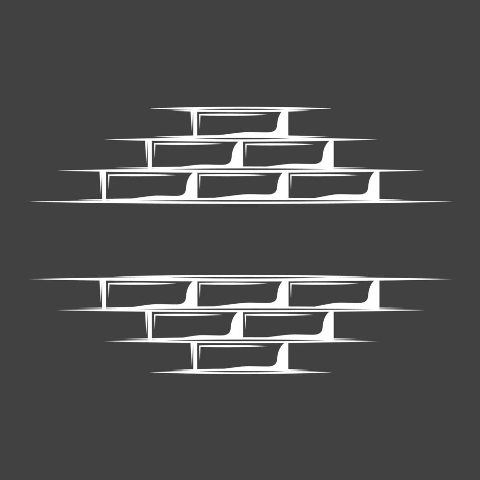 Vintage brick wall vector