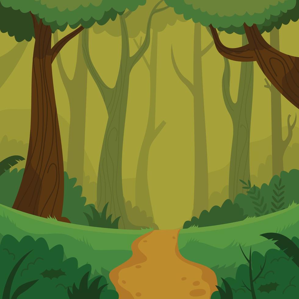 fondo de bosque de verano vector