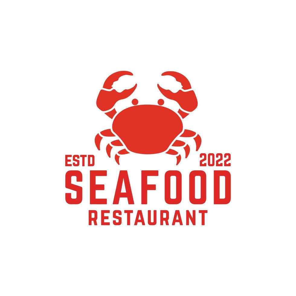 crab seafood restaurant logo vector file