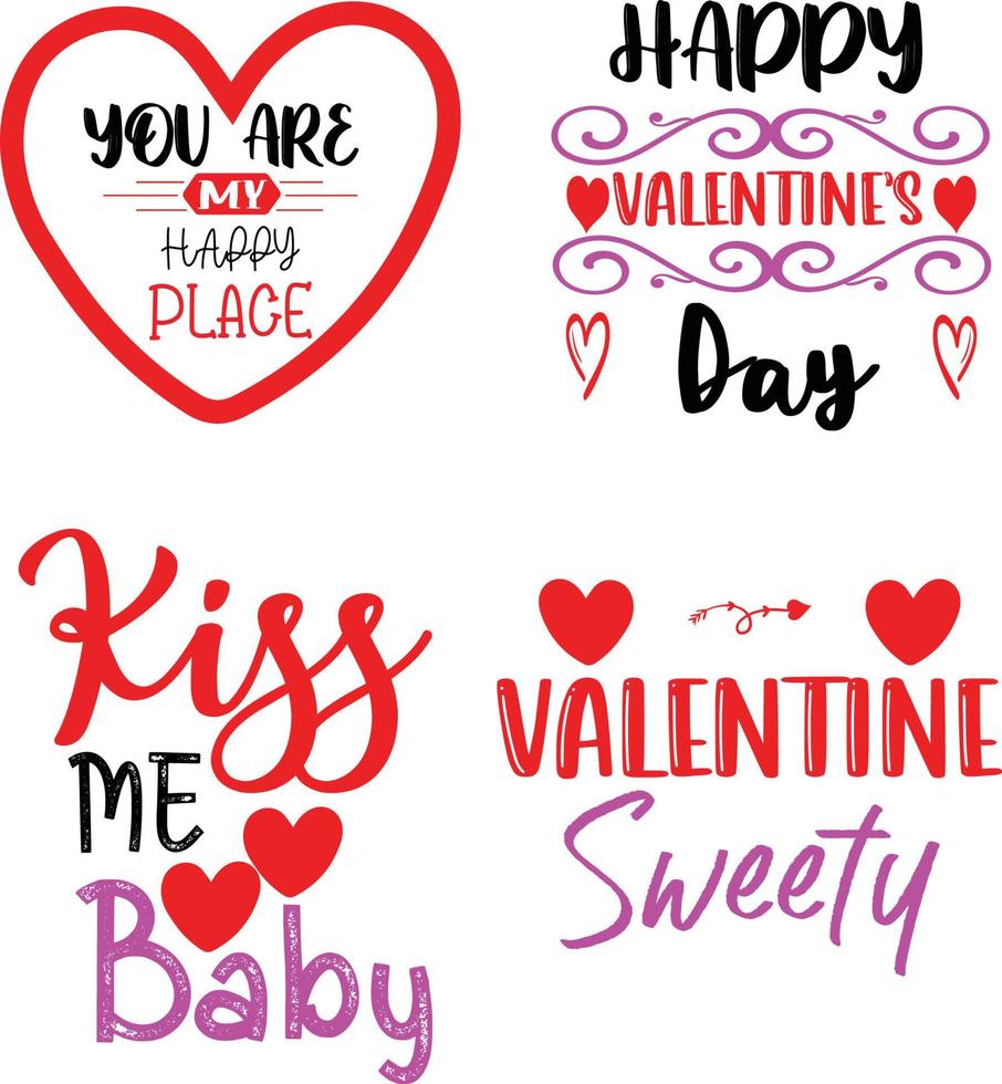 Valentine's day design vector