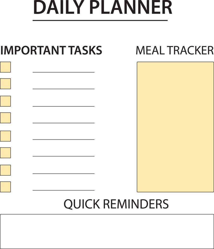 Modern daily planner with pink ellements vector
