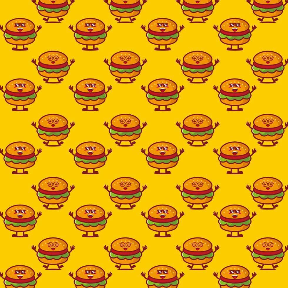 Cute smiling funny burger set collection.Vector flat cartoon face character mascot illustration .Isolated on white background vector